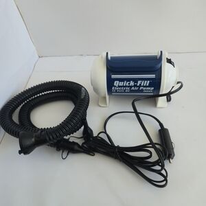 Intex Quick-Fill 12 Volt DC Air Pump 58626 for Car RV Camping Inflatables
